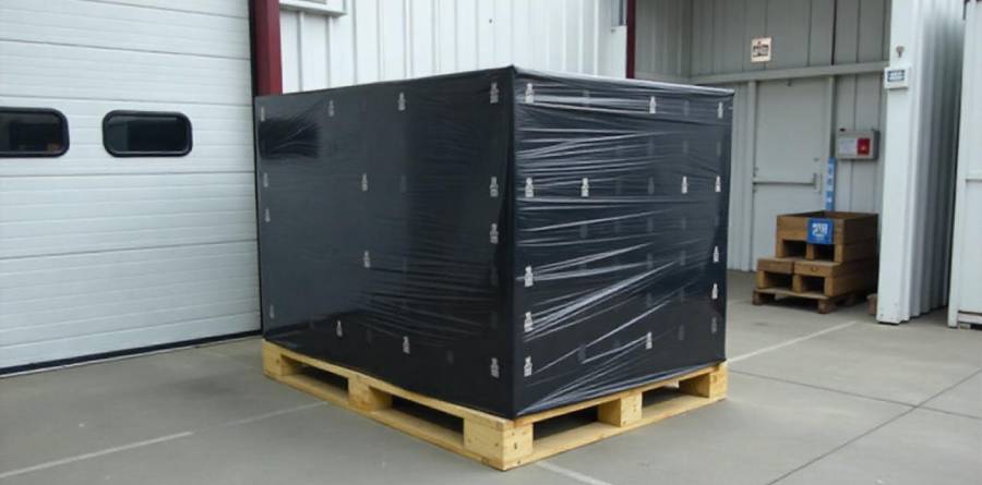 High-quality black shrink wrap – essential for wrapping and securing shipments.