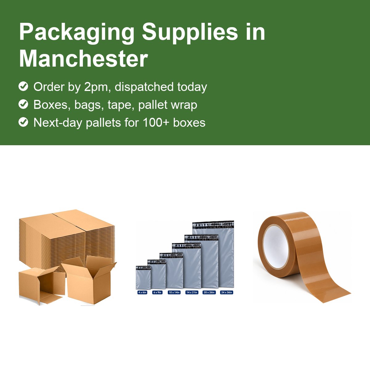 Packaging Supplies Manchester: Boxes, Bags, Tape and Pallet Wrap - Pack Solution guide