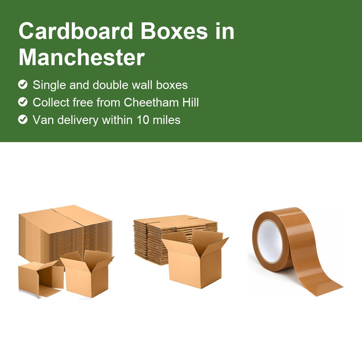 Cardboard boxes Manchester: where to buy, which sizes and how to get them - Pack Solution guide