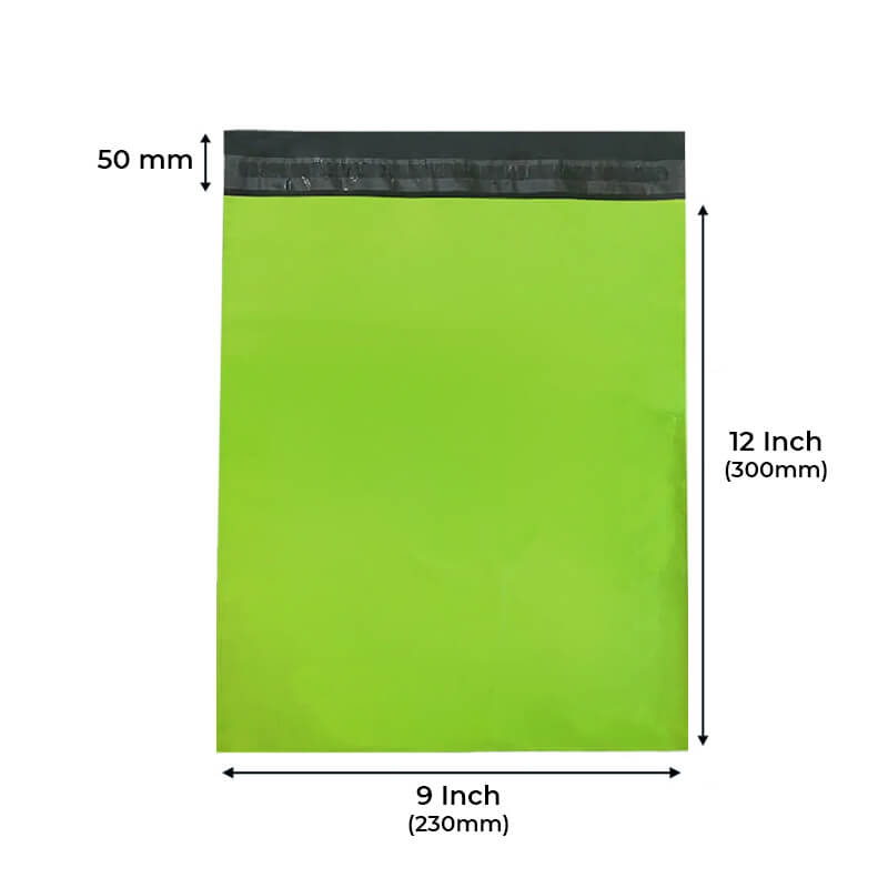 Green Mailing Bags, 9 x 12 inch (230 x 300mm)