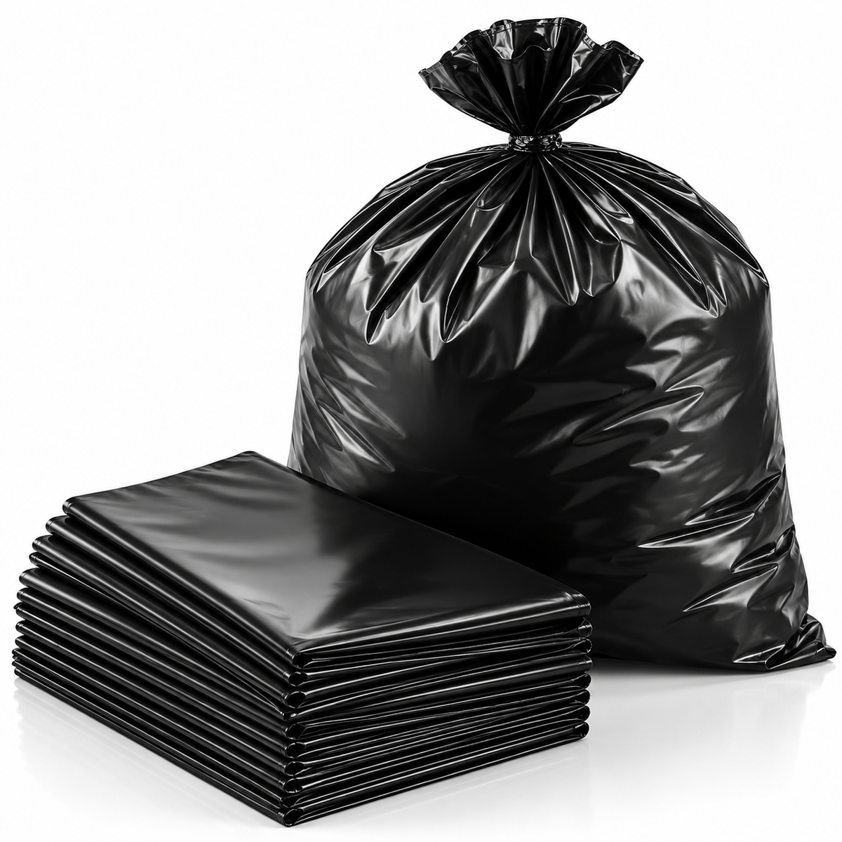 Extra Heavy Duty Black Bin Bags (Box of 200) from Pack Solution