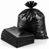 Extra Heavy Duty Black Bin Bags (Box of 200) from Pack Solution