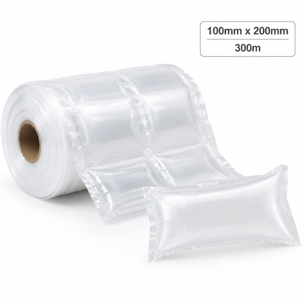 Air pillow film, 100 x 200mm pillows, 300m roll