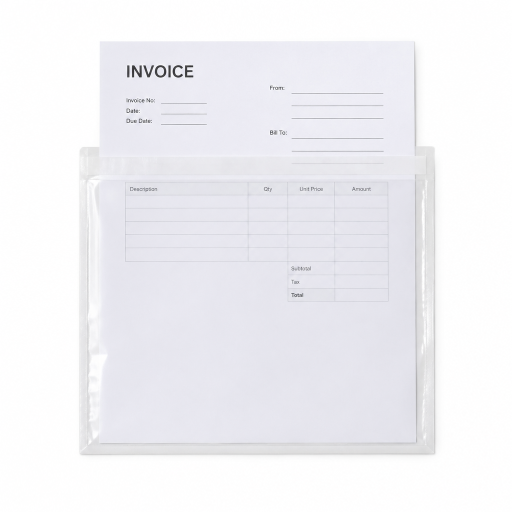 Plain A5 documents enclosed wallet