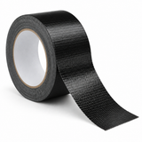 Black duct tape roll