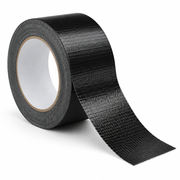 Black duct tape roll